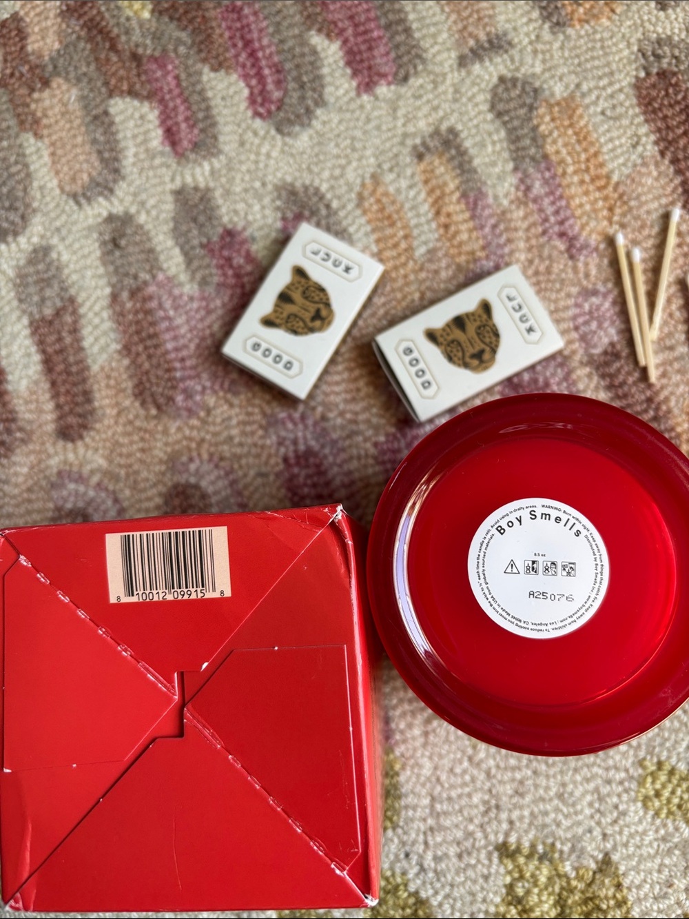 🍦HOST PICK 2X🍦HTF Boy Smells Passion Pit boxed Candle NWT Red (color of passion) - Picture 5 of 16